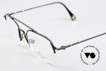 Aigner EA55 90's Glasses Half Rim Nylor, sophisticated gentlemen's eyeglasses (semi rimless), Made for Men