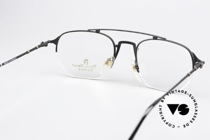 Aigner EA55 90's Glasses Half Rim Nylor, distinctive Etienne Aigner temple end to fasten a chain, Made for Men