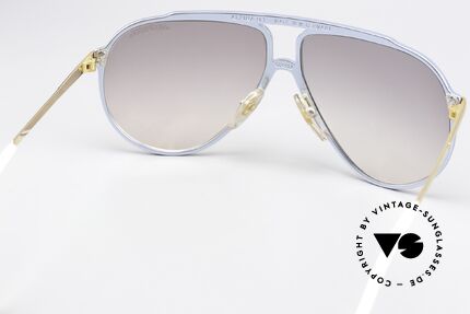 Alpina M1 Iconic West Germany Shades, blue-metallic, gold-plated cover & Alpina sun lenses, Made for Men and Women