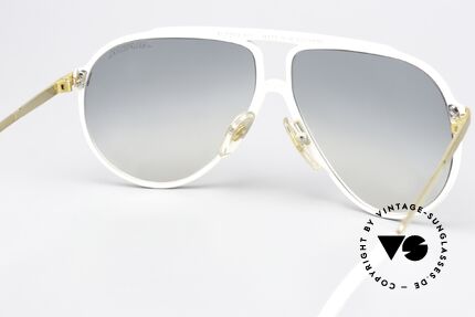 Alpina M1 Iconic Shades West Germany, white front, gold-plated cover & Alpina sun lenses, Made for Men and Women
