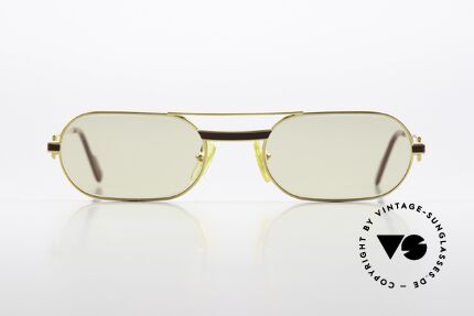 Cartier MUST Laque - M Lenses Darken Automatically, 22ct gold-plated with LAQUE decor in size 55/20, 140, Made for Men and Women