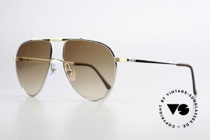 Christian Dior 2248 XL 80's Men's Sunglasses, classic aviator design in XL size 60-17 (145mm width), Made for Men