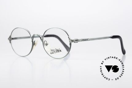 Jean Paul Gaultier 55-4181 Designer Glasses Round 1997, often called as "Steampunk Glasses" in these days, Made for Men and Women