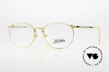 Jean Paul Gaultier 55-2173 Gold-Plated Glasses 90's Details