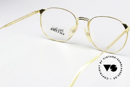Jean Paul Gaultier 55-2173 Gold-Plated Glasses 90's, NO RETRO eyewear; but a precious old J.P.G. ORIGINAL, Made for Men and Women