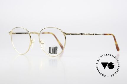 Jean Paul Gaultier 57-3172 Gold Plated Frame 1997, rare glasses of the famous 'Junior Gaultier' Series, Made for Men and Women