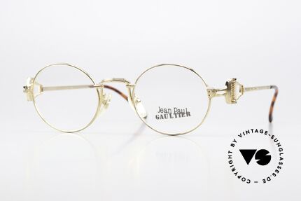 Jean Paul Gaultier 55-5106 Gold Plated Designer Frame Details