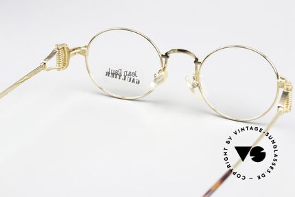 Jean Paul Gaultier 55-5106 Gold Plated Designer Frame, unworn (like all our rare old 1990's designer eyeglasses), Made for Men and Women