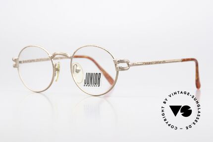 Jean Paul Gaultier 57-3176 90's Frame In Rusty Gold, unisex titanium frame with unique coloring / finish, Made for Men and Women