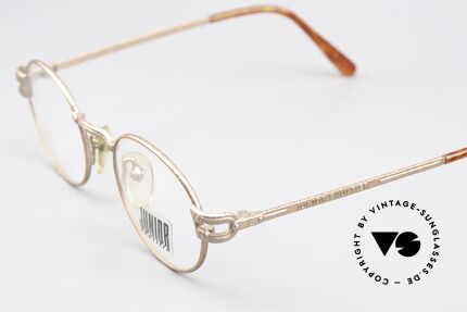 Jean Paul Gaultier 57-3176 90's Frame In Rusty Gold, the old JP Gaultier catalog calls the alloy "rusty gold", Made for Men and Women
