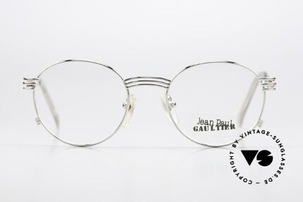 Jean Paul Gaultier 55-3174 90's Gaultier's Fork Glasses, the temples are shaped like a fork (typically unique JPG), Made for Men and Women
