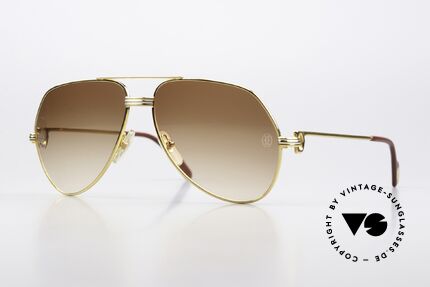 Cartier Vendome LC - M Sun Lenses With Cartier Logo Details