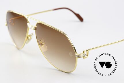 Cartier Vendome LC - M Sun Lenses With Cartier Logo, original brown Cartier sun lenses with the Cartier logo, Made for Men