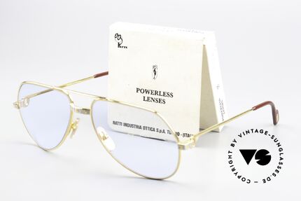 Cartier Vendome Santos - M Cobalt Blue Mineral Lenses, unworn 1980's rarity with orig. packing; collector's item, Made for Men