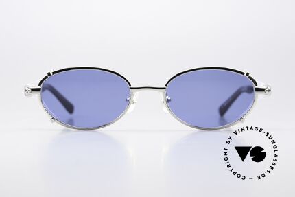Jean Paul Gaultier 56-0035 Oval 90's Titanium Shades, oval shades, but striking and fancy (designer piece), Made for Men and Women