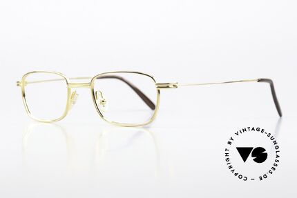Jil Sander J90 Gold-Plated Titan Frame 90s, classic frame shape suitable for men and women, Made for Men and Women