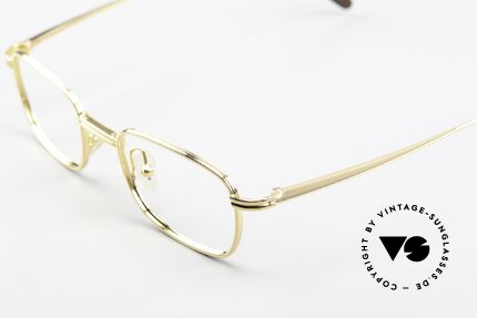 Jil Sander J90 Gold-Plated Titan Frame 90s, SMALL size 46/18 = ideal for strong prescriptions, Made for Men and Women