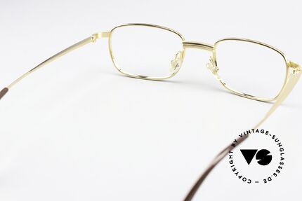 Jil Sander J90 Gold-Plated Titan Frame 90s, unworn 90's model in the style of the old Cartiers, Made for Men and Women