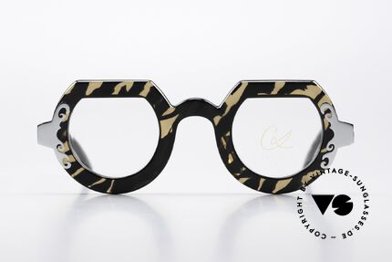 Christian LaCroix 7305 Eye-Catcher Glasses 1991, Rococo era served as inspiration for the design, Made for Women