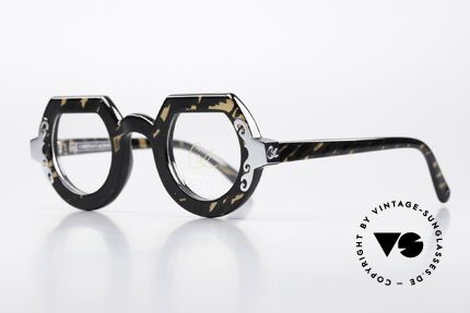 Christian LaCroix 7305 Eye-Catcher Glasses 1991, ingenious OPTYL plastic with a grandiose pattern, Made for Women