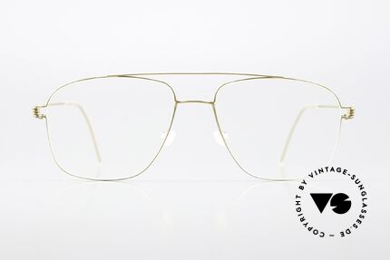 Lindberg Mikkel Air Titan Rim Designer Titanium Glasses, model MIKKEL in size 55-17, 145, color GT = 'gold', Made for Men