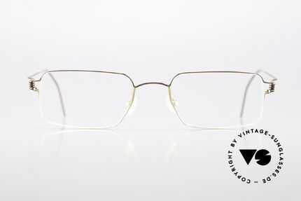 Lindberg Cantus Air Titan Rim Square Titan Frame Bicolor, size 49-19, can be adjusted from Small to Medium fit, Made for Men and Women