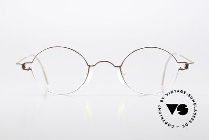 Lindberg Corona 40 Air Titan Rim Bronze Copper Frame Small, distinctive quality and design (award-winning frame), Made for Men and Women