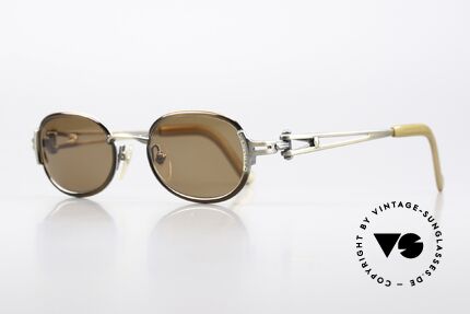Jean Paul Gaultier 56-0004 Oval Sunglasses From 1996, just TOP-NOTCH craftsmanship (You must feel this!), Made for Men and Women