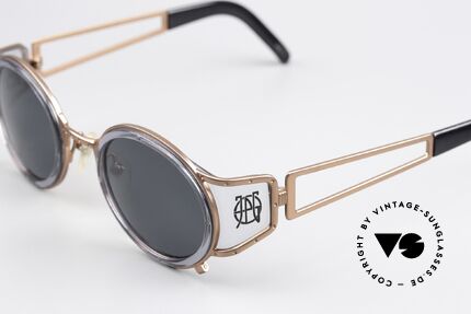 Jean Paul Gaultier 58-6201 Vintage Celebrity Glasses, often called as "steampunk sunglasses" in these days, Made for Men and Women