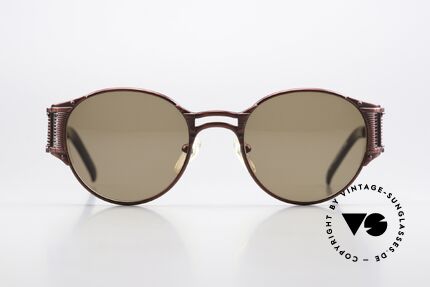 Jean Paul Gaultier 56-5105 Hip Hop Rapper Shades, high-end frame with many interesting design details, Made for Men and Women