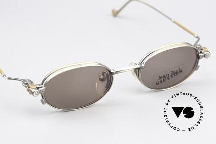 Jean Paul Gaultier 55-8106 Oval Vintage Frame Clip-On, unworn rarity (like all our vintage designer eyewear), Made for Men and Women