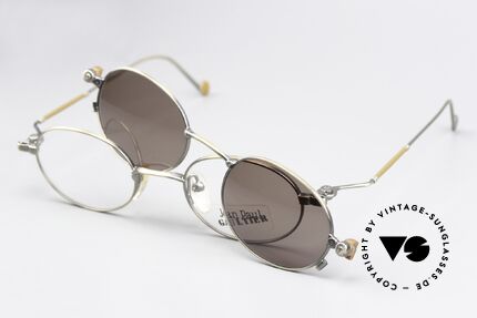 Jean Paul Gaultier 55-8106 Oval Vintage Frame Clip-On, Size: large, Made for Men and Women