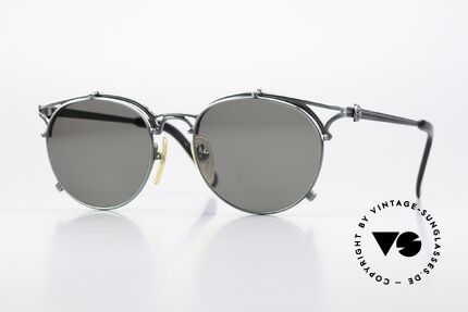 Jean Paul Gaultier 56-2171 Fir Green Metallic Frame 90s Details