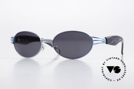 Jean Paul Gaultier 58-7203 Turquoise Metallic Finish Details