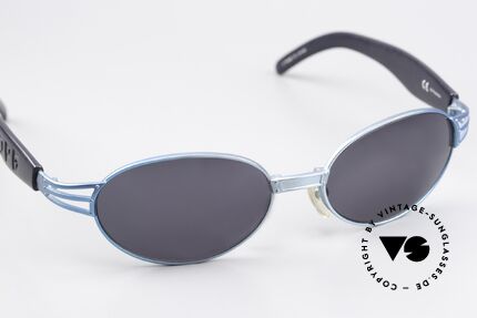 Jean Paul Gaultier 58-7203 Turquoise Metallic Finish, unworn original from 1999 (NOT RETRO sunglasses), Made for Men and Women