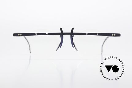 Theo Belgium Tita VI 9 90's Frame Blue Metallic, founded in 1989 as 'anti mainstream' eyewear / glasses, Made for Women