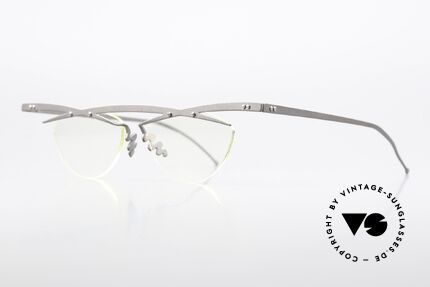Theo Belgium Tita III 9 Crazy Vintage Glasses XL 90's, TITA SERIES = XL titanium frames by Theo from the 90's, Made for Men and Women