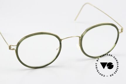 Lindberg Lex 47 Air Titan Rim Minimalist Panto Glasses, unworn, NOS, with original magnetic case by Lindberg, Made for Men and Women