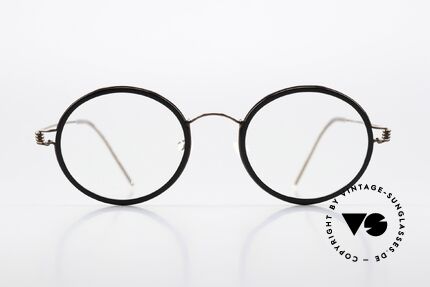 Lindberg Cameron 46 Air Titan Rim Frame Shiny Brown & Black, mod. Cameron, size 46-22, temple length 135, col. PU12, Made for Men and Women