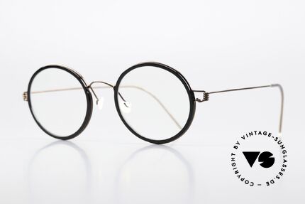 Lindberg Cameron 46 Air Titan Rim Frame Shiny Brown & Black, striking refined Air Titan frame with Acetate inner rim, Made for Men and Women