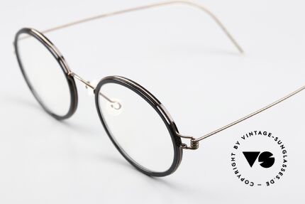 Lindberg Cameron 46 Air Titan Rim Frame Shiny Brown & Black, true designer eyeglasses for ladies and gents; timeless!, Made for Men and Women