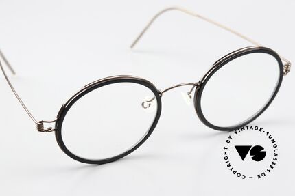Lindberg Cameron 46 Air Titan Rim Frame Shiny Brown & Black, unworn, NOS, with original magnetic case by Lindberg, Made for Men and Women