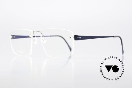 Lindberg 2393 Spirit Titan Silver And Blue Metallic, distinctive quality and design (award-winning frame), Made for Men