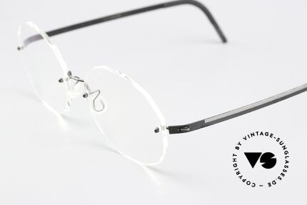 Lindberg 2324 Strip Titan Big Round Rimless Frame, simply timeless, stylish & innovative: grade 'vintage', Made for Men and Women