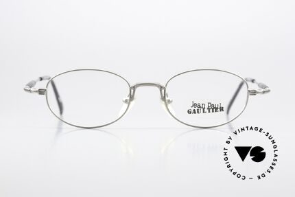 Jean Paul Gaultier 55-7202 Titanium Vintage Frame 90s, timeless classic in premium quality, made in Japan, Made for Men and Women