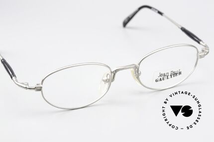 Jean Paul Gaultier 55-7202 Titanium Vintage Frame 90s, NO RETRO EYEWEAR, but an old original from 1997, Made for Men and Women