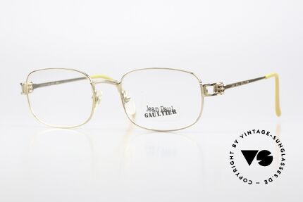 Jean Paul Gaultier 55-6107 Gold Plated Designer Frame Details