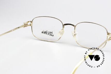 Jean Paul Gaultier 55-6107 Gold Plated Designer Frame, the frame is made for optical or sun lenses optionally, Made for Men and Women