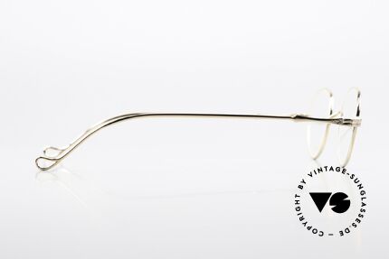 Lunor II 21 Gold-Plated Frame Unisex, the frame can be glazed optionally, size 43/26mm, 136mm, Made for Men and Women