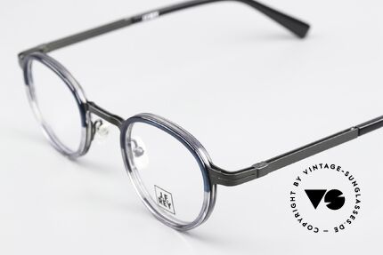 JF Rey JF2677 Blue Gray Panto Eyeglasses, for minimalist styles and innovative frame materials, Made for Men and Women